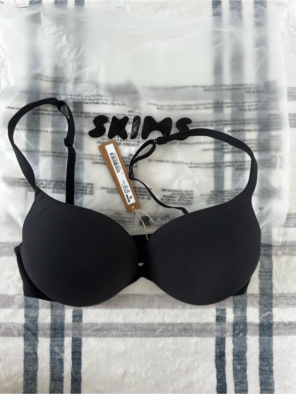 SKIMS Everyday Cotton Ultimate Bra Onyx